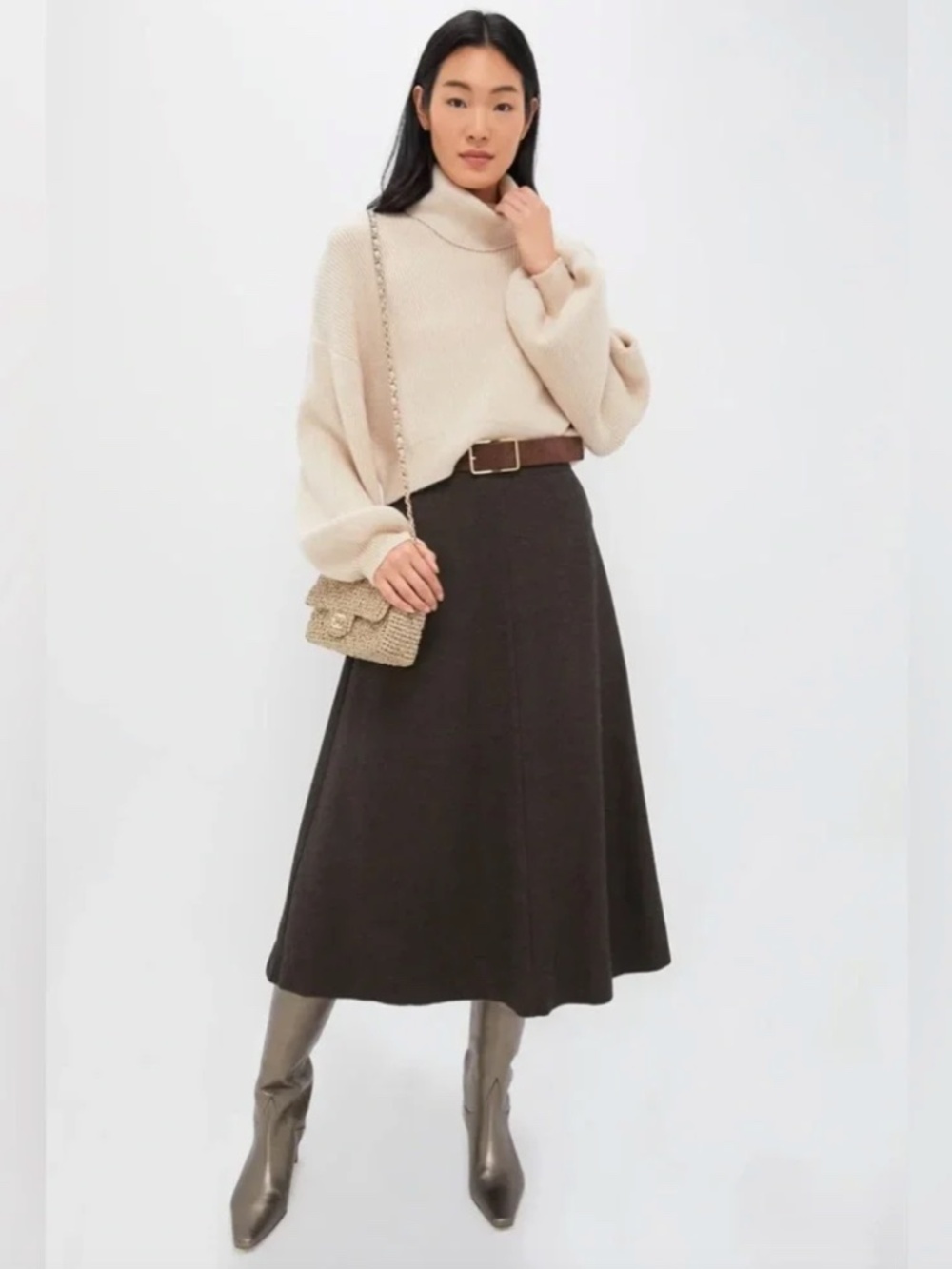 Tuckernuck Sandra Wool Blend Midi Skirt